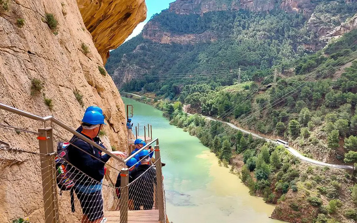 The Guadalhorce reservoir on the road from Malaga to El Chorro